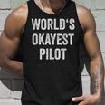 Pilota Divertente Del Mondo Pilotaolare Aviazione Divertente Canotta Regalos para él