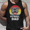Pitbull Dad Sunset Retro Pittie Pitty Pet Dog Owner Canotta Regalos para él