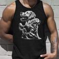 Playful Golden Retriever Dog In Photorealistic Style Tank Top Geschenke für Ihn