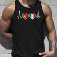 Portugal Italyintage Heartbeat Flag Portuguese Tank Top Geschenke für Ihn