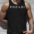 Pozilei Police As Joke False Written Costume Tank Top Geschenke für Ihn