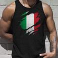 Proud Italian Italia Ripped Italian Flag Tank Top Geschenke für Ihn