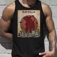 Rare Ratzilla Film Poster Stile Grafica Rat Canotta Regalos para él