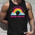 Regenbogen Retro World's Netteste Energie Auditor Tank Top Geschenke für Ihn