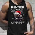 Rentier War Ausverkauft Lustiges Katzen Weihnachts Tank Top Geschenke für Ihn