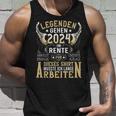 Rentner Eine Legende Geht In Rente 2024 Retirement Tank Top Geschenke für Ihn