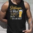 Schlager Und Bier Darum Bin Ich Hier Schlagerparty Costume Tank Top Geschenke für Ihn