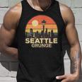 Seattle Grungeintage Skyline Tank Top Geschenke für Ihn