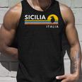 Sicilia Italia Italy Lemon Souvenirsintage Retro Tank Top Geschenke für Ihn