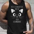 Sleep Ich Schnarche Nicht Ich Schnurre Cat Tank Top Geschenke für Ihn