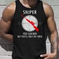 Sniper Puoi Correre Ma Morirai Solo Camicia Stanca Canotta Regalos para él