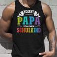 Stolzer Papaon Einem Schulkind First Day Of School Tank Top Geschenke für Ihn