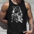 Super Cute Border Collie Photorealistic Portrait Tank Top Geschenke für Ihn