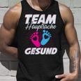 Team Hauptsache Gesund Gender Reveal Tank Top Geschenke für Ihn