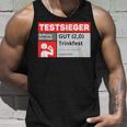 Test Winner Stiftung Alkotest Gut Trinkfest Malle Bumsbar Tank Top Geschenke für Ihn