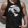 Tiranosaurio Rex Prehistoria Luna Llena Dinosaurio T-Rex Camiseta sin mangas Regalos para él