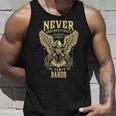Never Underestimate The Power Of Bardo Personalized Last Name Tank Top Gifts for Him
