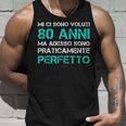 Uomo 80 Anni Regalo Uomo Praticamente Perfetto Canotta Regalos para él