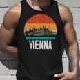 Vienna Austria Retrointage Sunset Skylineienna Tank Top Geschenke für Ihn