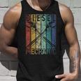 Vintage Diesel Mechanic Car Garage Distressed Tank Top Geschenke für Ihn