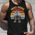 Vintage Retro Moo Deng Ippopotamo Canotta Regalos para él