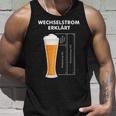 Wechselstromerklärt Bier Elektriker Technik Elektrotechnik Tank Top Geschenke für Ihn