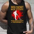 Wer Suchet Der Find Sondel Sondler Metal Detector Tank Top Geschenke für Ihn