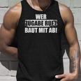 Wer Zugabe Ruft Tonmeister Sound Engineer Tank Top Geschenke für Ihn