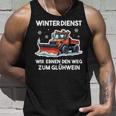 Winterdienst Schneepflugfahrer Humor Schneepflug Tank Top Geschenke für Ihn