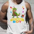 Bambino 4 Year Old 4Th Birthday BoyRex Dinosaur T Canotta Regalos para él