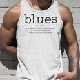 Blues Music Definition Músico Guitarrista Divertido Regalo Camiseta sin mangas Regalos para él