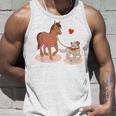 Caballo Y Perro Niña Camiseta sin mangas Regalos para él