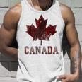 Canada Flag Canada Canada Flag Canada Map Gray Tank Top Geschenke für Ihn