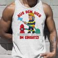 Children's Aus Dem Weg Grosser Bruder Im Einatz Fire Brigade German L Tank Top Geschenke für Ihn