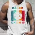 Children's Bäm Ich Bin 10 Zehn Jahre Junge 10Th Birthday Football Tank Top Geschenke für Ihn