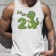 Children's Dino 2Nd Birthday 'Ich Bin Schon 2 Jahre Alt' Tank Top Geschenke für Ihn