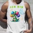 Children's Ich Bin 4 Jahre Alt Dino 4Th Birthday Tank Top Geschenke für Ihn