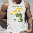 Children's Ich Werde Ein Großer Bruder Dinosaur German Tank Top Geschenke für Ihn