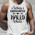 Children's School Child 2024 Tschüss Kindergarten Hello School First Day At School Tank Top Geschenke für Ihn