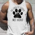 Das Leben Ist Schöner Mit Hund Gray Tank Top Geschenke für Ihn