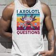 Divertida Pregunta Sobre Axolotl Retrointage Amantes De Axolotl Para Niños Camiseta sin mangas Regalos para él