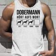 Dobermann Hört Aufs Wort Dobermann Tank Top Geschenke für Ihn