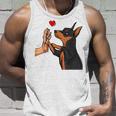 Dwarf Pinscher Liebe Miniature Pinscher Dog Holder Tank Top Geschenke für Ihn