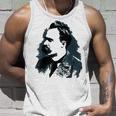 Friedrich Nietzsche Portraitsector Drawing Gray Tank Top Geschenke für Ihn