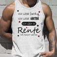 Humour Ich Geh In Rente Tank Top Geschenke für Ihn