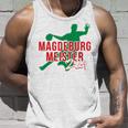 With Handball Team Magdeburg Fan Saxony-Anhalt Green Red Tank Top Geschenke für Ihn