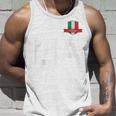 Italian Flag Letter L And I And A Italy Italy Red Tank Top Geschenke für Ihn