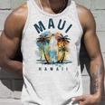 Maui Hawaii Surfintage Surf Palme Beach Surfer Canotta Regalos para él