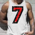 Numero 7 Rosso E Nero Retro Canotta Regalos para él