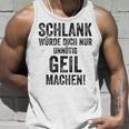 Schlank Würde Ich Dich Nur Unnötig Geil Machen Gray Tank Top Geschenke für Ihn